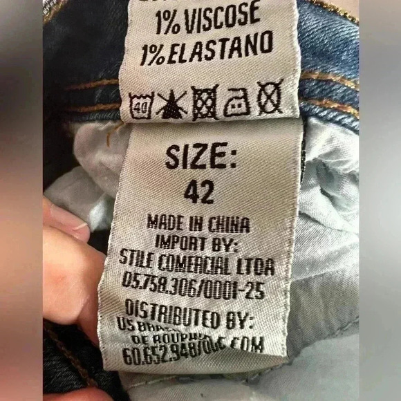 Men's Sz 42 Crocker Ranch Denim Blue Jeans - Picture 4 of 7